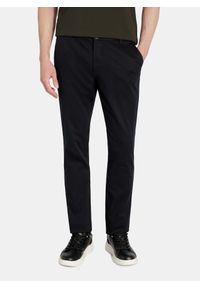 Pako Lorente - PAKO LORENTE - Granatowe spodnie męskie. Okazja: na co dzień. Kolor: niebieski. Materiał: bawełna, elastan. Sezon: wiosna. Styl: casual #1