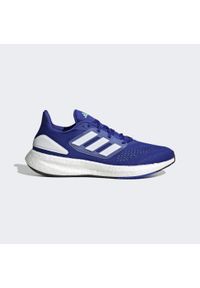 Adidas - Buty do biegania adidas Pureboost 22. Kolor: niebieski, wielokolorowy, zielony, biały. Materiał: materiał