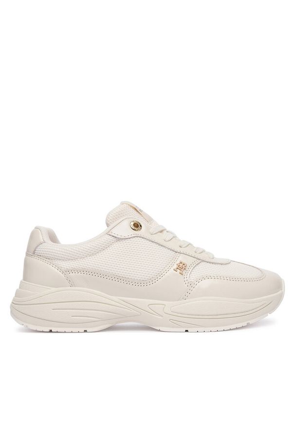 TOMMY HILFIGER - Sneakersy Tommy Hilfiger. Kolor: beżowy