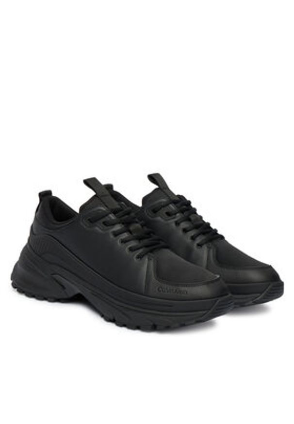 Calvin Klein Sneakersy Hike Runner Laceup Tech Mix YM0YM01417 Czarny. Kolor: czarny. Materiał: skóra