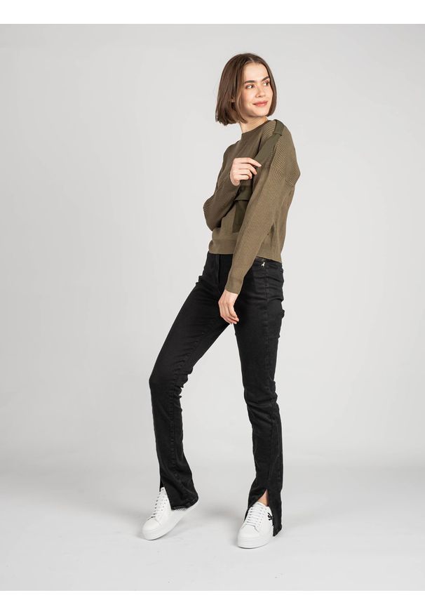 Patrizia Pepe Jeansy "Super Wow". Stan: podwyższony. Materiał: jeans