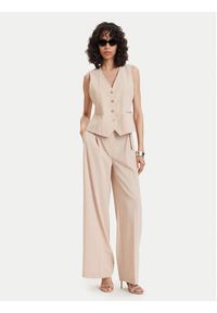 Maryley Kamizelka 26EB123/08BE Beżowy Regular Fit. Kolor: beżowy. Materiał: syntetyk #3