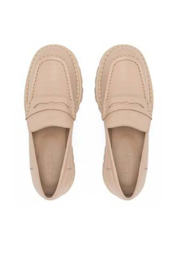 Badura Loafersy BOTRICELLO-108113 Beżowy. Kolor: beżowy. Materiał: skóra