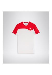 Koszulka do tenisa z krótkim rekawem męska Diadora T-SHIRT TEAM tomato red. Kolor: biały. Długość: krótkie. Sport: tenis #1