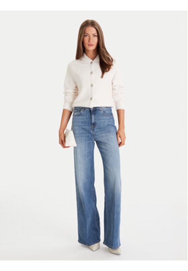 Morgan Kardigan 252-MPACK Beżowy Regular Fit. Kolor: beżowy. Materiał: syntetyk