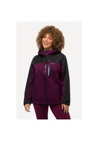 ULLA POPKEN - Damskie Kurtka funkcyjna HYPRAR wodoodporna kaptur. Kolekcja: plus size. Kolor: wielokolorowy, fioletowy, różowy. Materiał: poliester, materiał #1