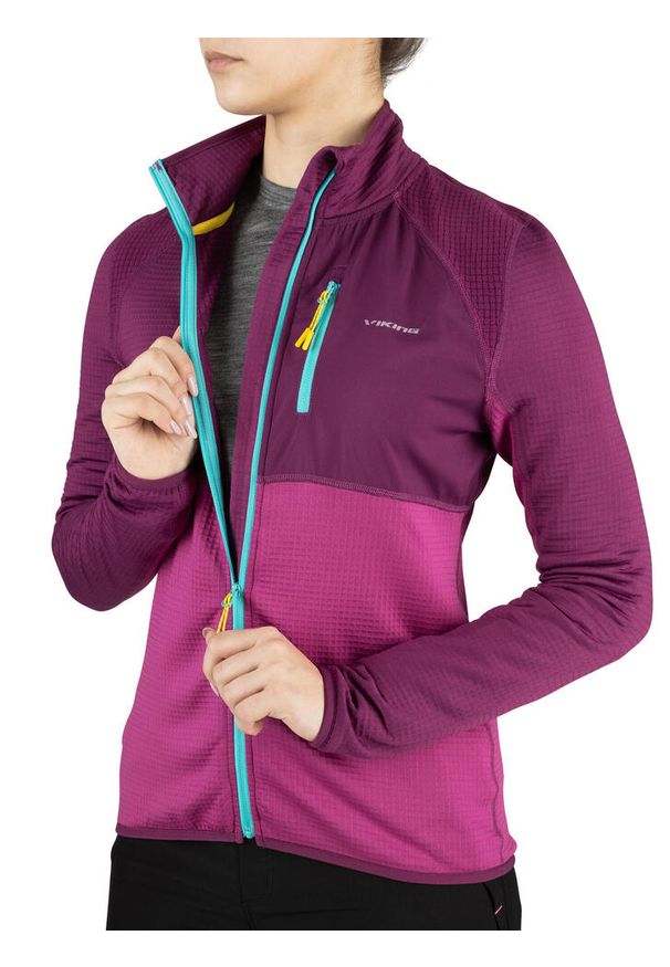 Bluza sportowa damska Viking Midland Lady. Kolor: wielokolorowy, różowy, fioletowy