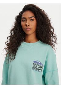 Quiksilver Bluza EQWFT03179 Turkusowy Oversize. Kolor: turkusowy. Materiał: bawełna #4