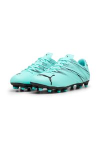 Buty piłkarskie Puma Attacanto FG/AG. Kolor: czarny, zielony, wielokolorowy. Sport: piłka nożna