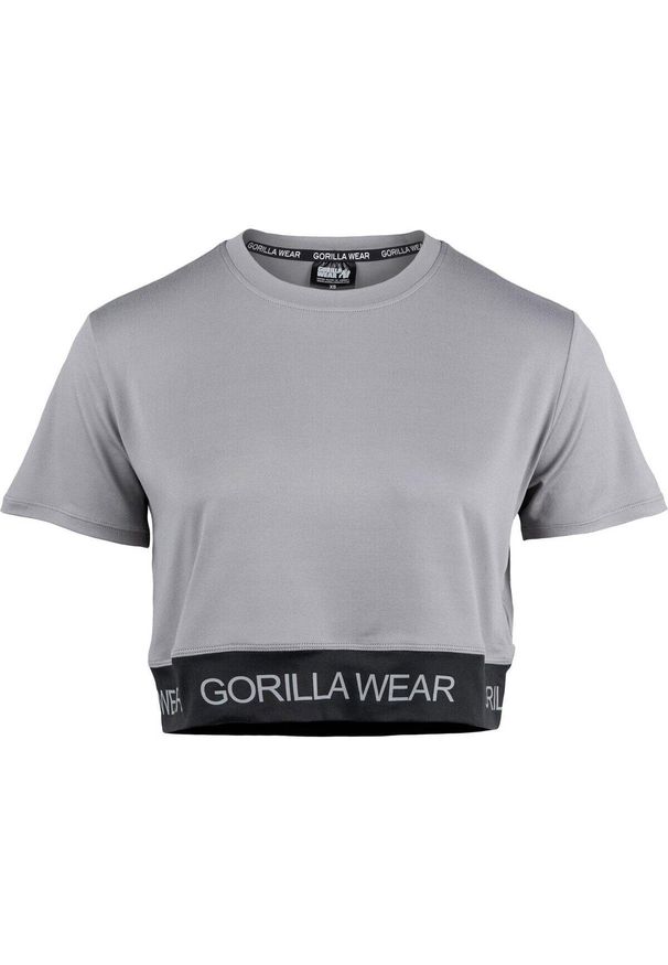 GORILLA WEAR - Damski crop top Gorilla Wear Colby. Kolor: szary. Sport: fitness