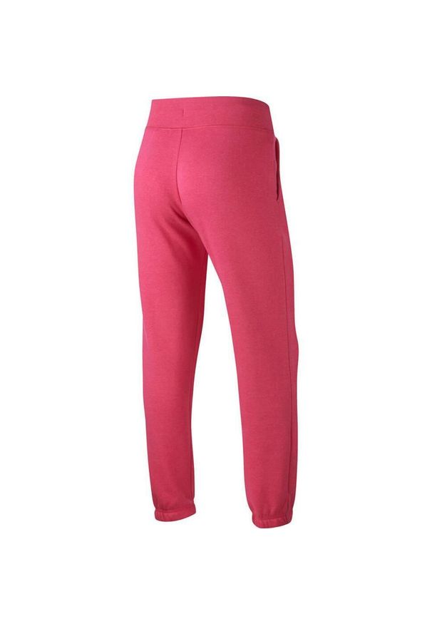 Nike - Spodnie Do Joggingu Dziecięce Polar Standardowy. Kolor: różowy. Materiał: polar. Sport: bieganie