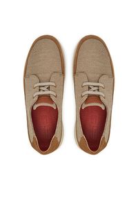 Clarks Sneakersy Easeway Lace 26181369 Beżowy. Kolor: beżowy. Materiał: materiał #4