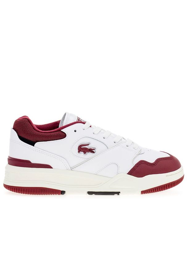 Buty Lacoste Lineshot 746SMA0075-2G1 - białe. Kolor: biały. Materiał: materiał, skóra, guma, poliester, syntetyk. Szerokość cholewki: normalna