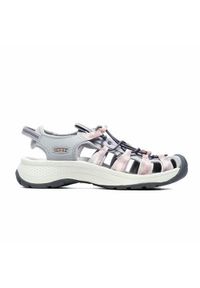 keen - Buty do chodzenia damskie Keen Astoria West Sandal. Zapięcie: bez zapięcia. Kolor: szary. Materiał: syntetyk, materiał. Sport: turystyka piesza