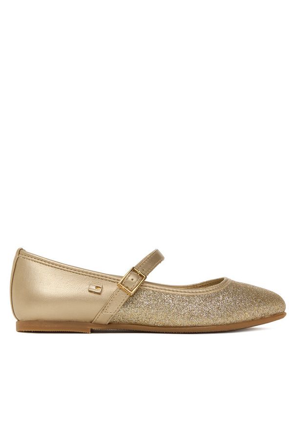 TOMMY HILFIGER - Baleriny Tommy Hilfiger. Kolor: złoty