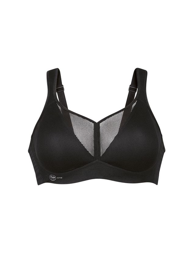 ANITA ACTIVE - Stanik do biegania Air Control mit Delta Pad z wysoki poziomem podtrzymywania. Kolor: czarny. Materiał: elastan, poliester, poliamid. Sport: bieganie