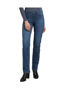 Lee - LEE MARION DAMSKIE SPODNIE JEANSOWE STRAIGHT MID WORN L301CGMZ 112319926