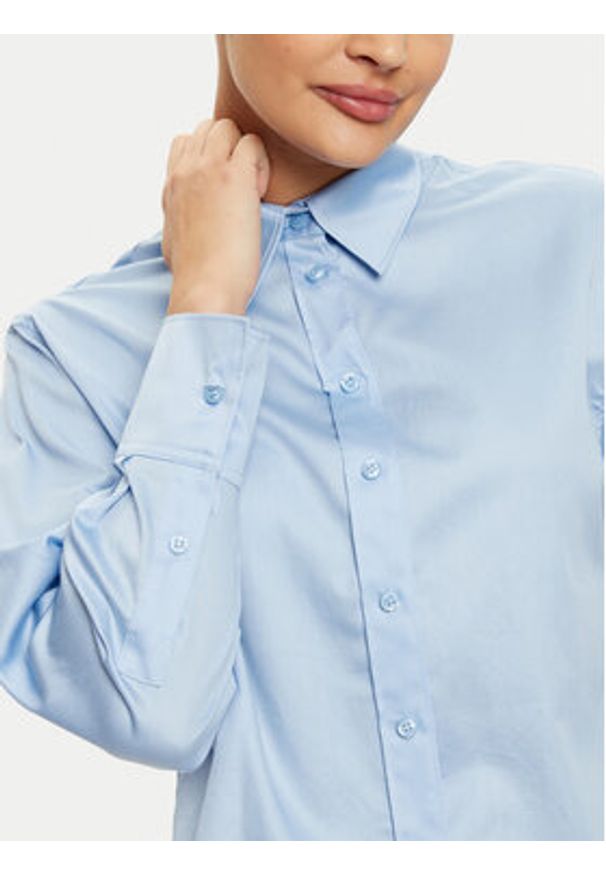 Calvin Klein Koszula K20K208068 Błękitny Regular Fit. Kolor: niebieski. Materiał: bawełna