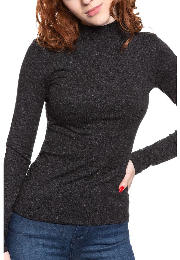 Lee - DAMSKI SWETER LEE FUNNEL NECK LS BLACK L42BWD01 112109312