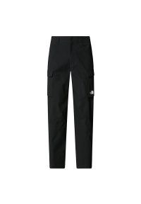 Spodnie męskie The North Face Cargo Exploration 0A8BGFJK31 - czarne. Kolor: czarny. Materiał: elastan, skóra, nylon, tkanina
