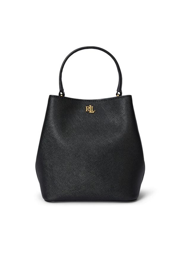 Lauren Ralph Lauren - LAUREN RALPH LAUREN Torebka 431969365001 Czarny. Kolor: czarny. Materiał: skórzane