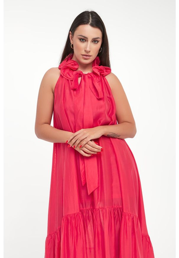 Twinset Milano - Sukienka midi TWINSET ACTITUDE. Długość: midi