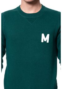 Mustang - BLUZA MUSTANG Emil C Jumper DEEP TEAL 1008650 6433. Typ kołnierza: bez kaptura. Materiał: bawełna, jeans, skóra, poliester. Długość rękawa: długi rękaw. Długość: długie. Wzór: gładki. Sezon: zima. Styl: klasyczny #7