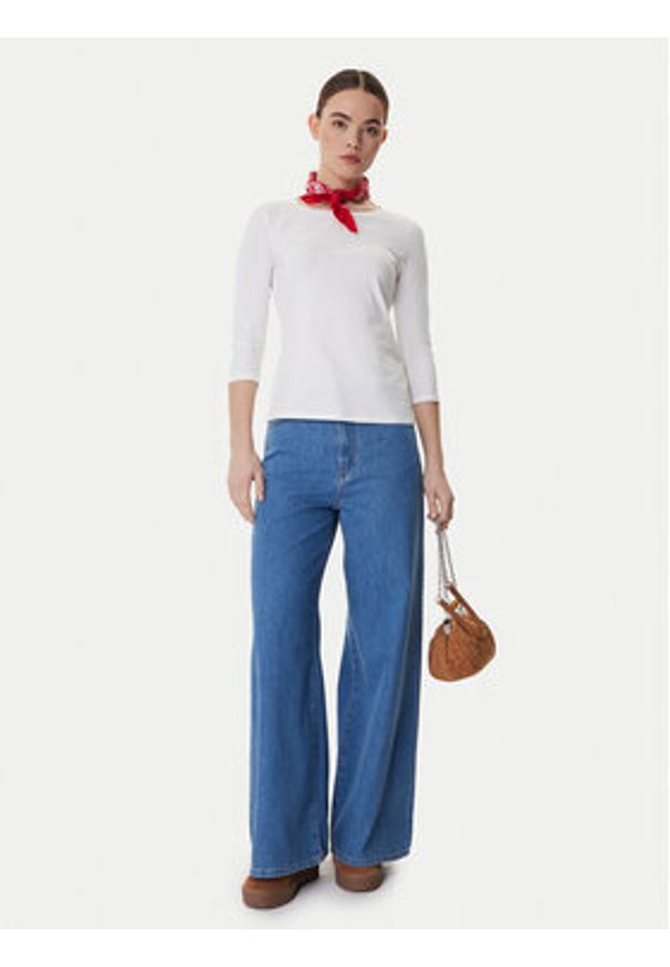 Weekend Max Mara Bluzka Multia 2615971011 Biały Regular Fit. Kolor: biały. Materiał: bawełna