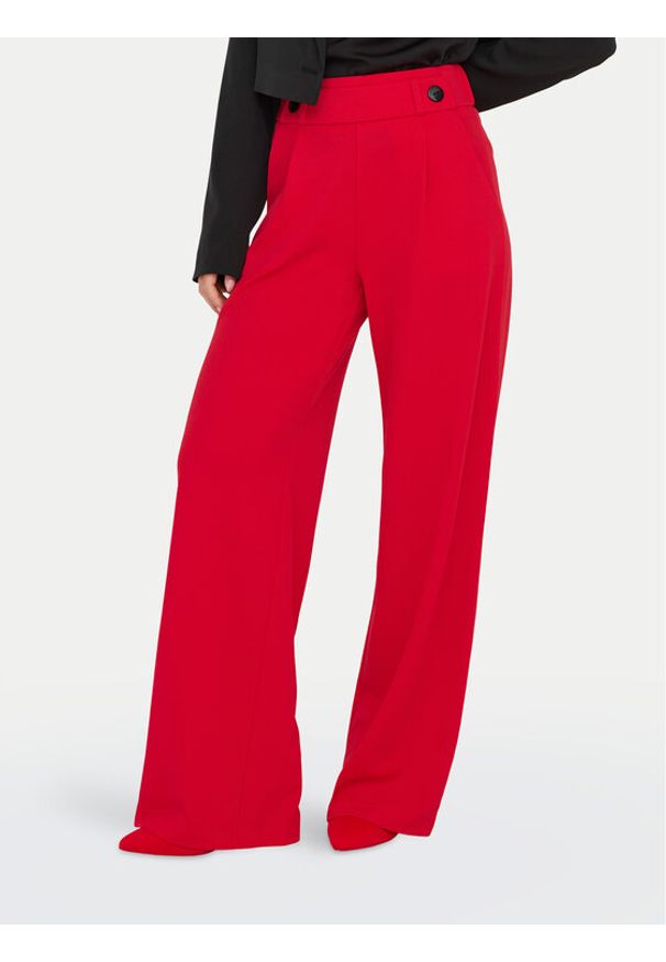 JDY Spodnie materiałowe Geggo 15208430 Czerwony Wide Leg. Kolor: czerwony. Materiał: syntetyk