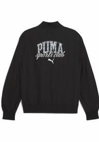 Puma - Męska kurtka bomber PUMA Class PUMA Black. Kolor: czarny. Materiał: guma. Wzór: napisy, nadruk