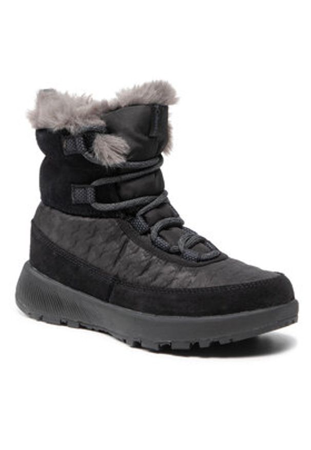 columbia - Columbia Śniegowce Slopeside Peak Luxe BL5106 Czarny. Kolor: czarny. Materiał: zamsz, skóra