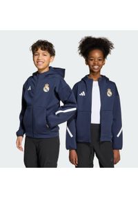 Adidas - Bluza Real Madrid ADIDAS Z.N.E. Anthem Kids. Typ kołnierza: kaptur. Kolor: niebieski