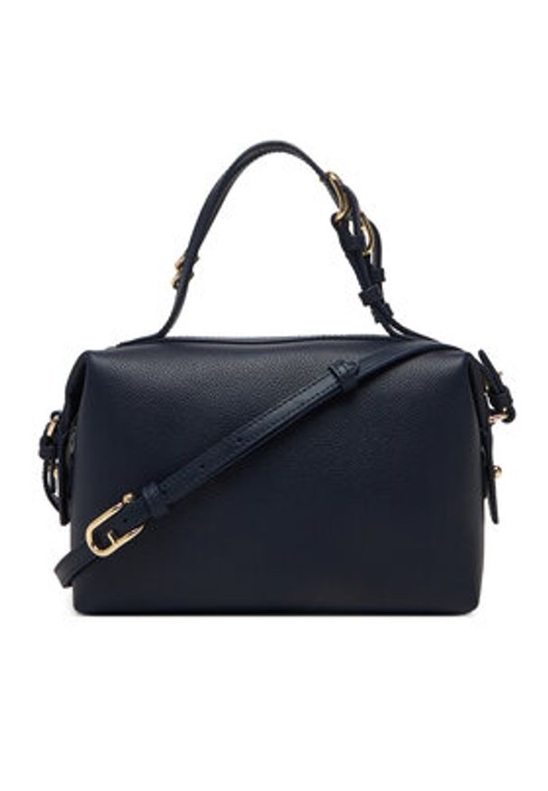 Furla Torebka Double Mini WE00870 BX3036 KH 4852S Granatowy. Kolor: niebieski. Materiał: skórzane