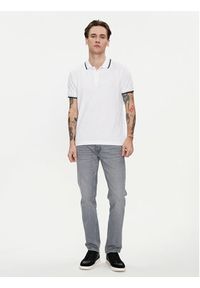 Geox Polo M4510Q T2649 F1492 Biały Regular Fit. Typ kołnierza: polo. Kolor: biały. Materiał: bawełna #2