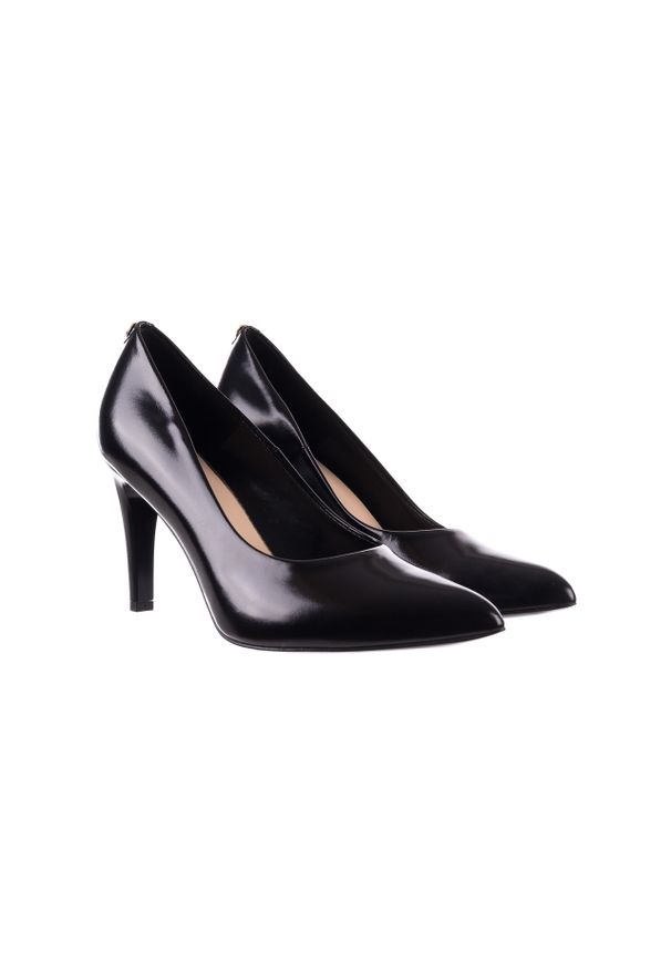Czarne szpilki Bayla na szpilce, na średnim obcasie, eleganckie