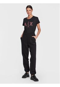 Armani Exchange T-Shirt 3RYTEJ YJ16Z 1200 Czarny Regular Fit. Kolor: czarny. Materiał: bawełna #4