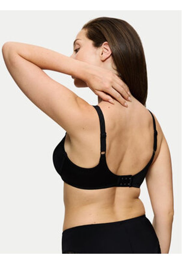 Triumph Biustonosz z fiszbiną Ladyform Soft 10166306 Czarny. Kolor: czarny. Materiał: syntetyk