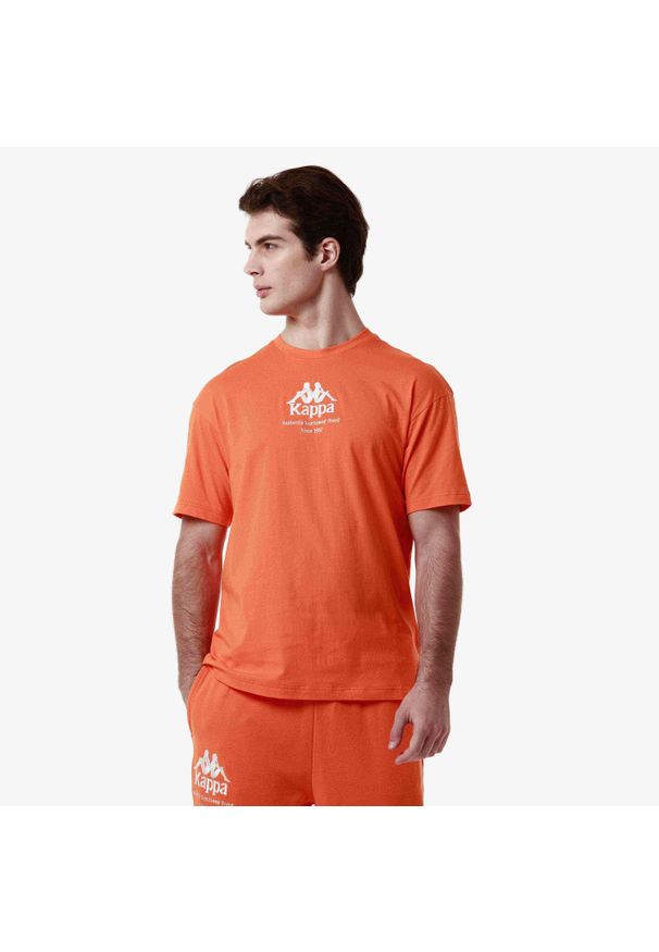 Koszulka Authentic Kappa Gastor. Kolor: pomarańczowy. Materiał: bawełna. Wzór: haft. Sport: fitness