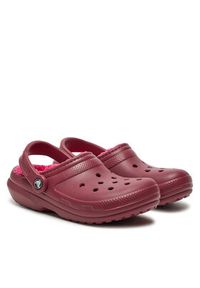 Crocs Klapki Classic Lined Clog 203591 Bordowy. Kolor: czerwony #4