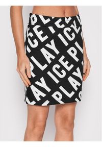 Ice Play Spódnica ołówkowa 22I U2M0 C071 6322 S911 Czarny Slim Fit. Kolor: czarny. Materiał: bawełna