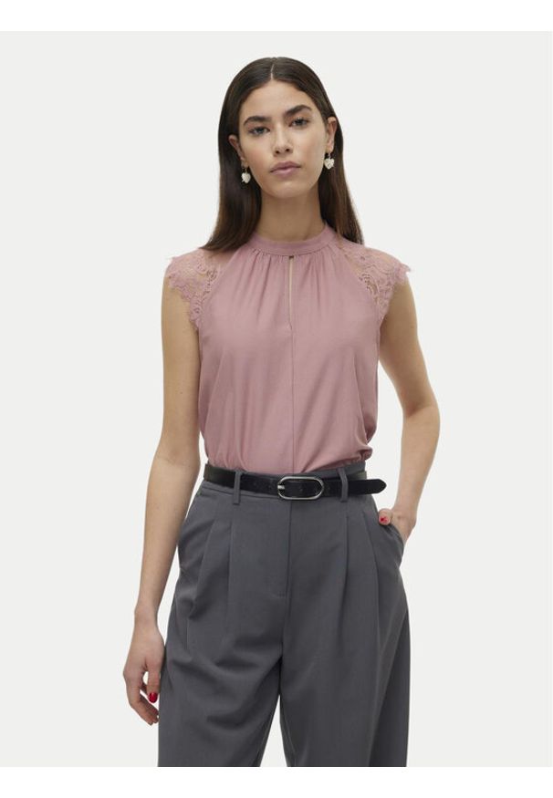 Vero Moda Bluzka Milla 10226072 Różowy Regular Fit. Kolor: różowy. Materiał: syntetyk