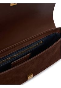 TOMMY HILFIGER - Tommy Hilfiger Torebka American Icon Clutch Suede AW0AW19515 Brązowy. Kolor: brązowy. Materiał: skórzane, zamszowe #3