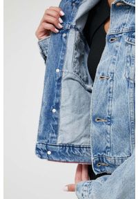 Tommy Jeans kurtka jeansowa damska kolor niebieski przejściowa. Kolor: niebieski. Materiał: bawełna, denim #5