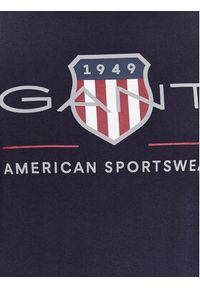 GANT - Gant T-Shirt Reg Archive Shield Ss 2003199 Granatowy Regular Fit. Kolor: niebieski. Materiał: bawełna