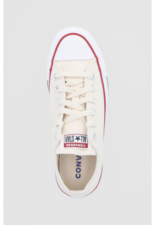Converse - Tenisówki. Nosek buta: okrągły. Zapięcie: sznurówki. Kolor: beżowy. Materiał: guma