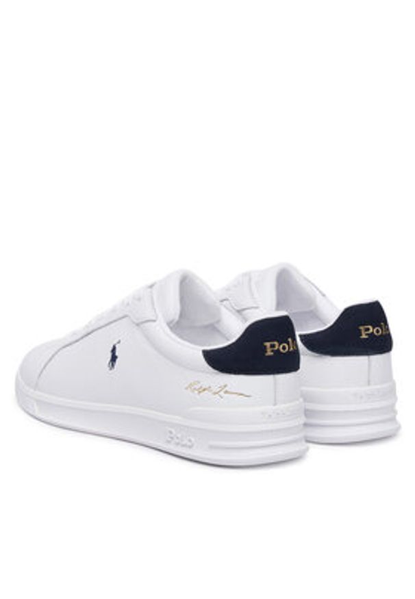 Polo Ralph Lauren Sneakersy Heritage Court II 809P10044002 Biały. Kolor: biały. Materiał: skóra