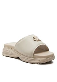Calvin Klein Jeans Klapki Chunky Comf Slide Mtr YW0YW01506 Écru. Materiał: skóra #5