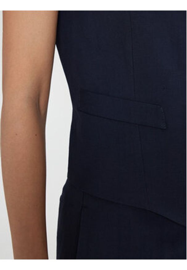 ViCOLO Kamizelka TB1569 Granatowy Regular Fit. Kolor: niebieski. Materiał: wiskoza