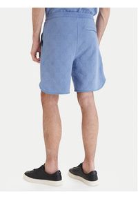 BOSS Szorty sportowe Member 50558883 Błękitny Relaxed Fit. Kolor: niebieski. Materiał: bawełna. Styl: sportowy #3