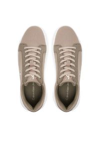 Calvin Klein Jeans Sneakersy Chunky Cupsole Mg Canvas YM0YM01219 Brązowy. Kolor: brązowy. Materiał: materiał